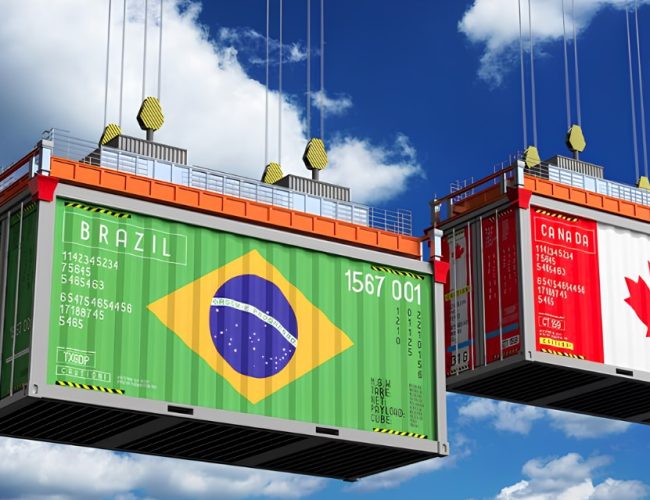 Brasil bate recorde de exportações para o Canadá em 2024